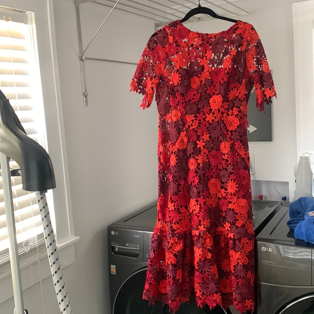 Anthropologie floral embroider dress NWT never worn size 6